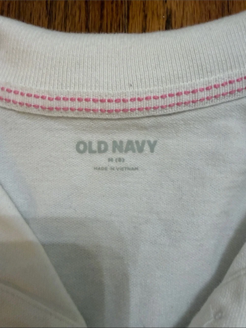 Old Navy White Girls Short Sleeve Polo
